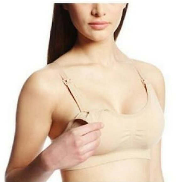 LAMAZE Maternity Women's Seamless Comfort and Nursing Bra, Skin, Size XL - Picture 1 of 1